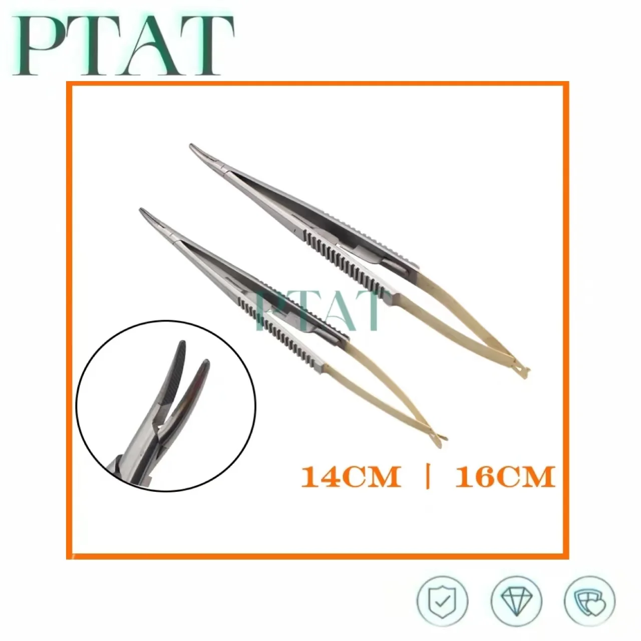 

Straight/Curved Castroviejo Needle Holders with Lock Needle Holding Forceps 14Cm/16Cm Microsurgery Instruments Dental Forcep