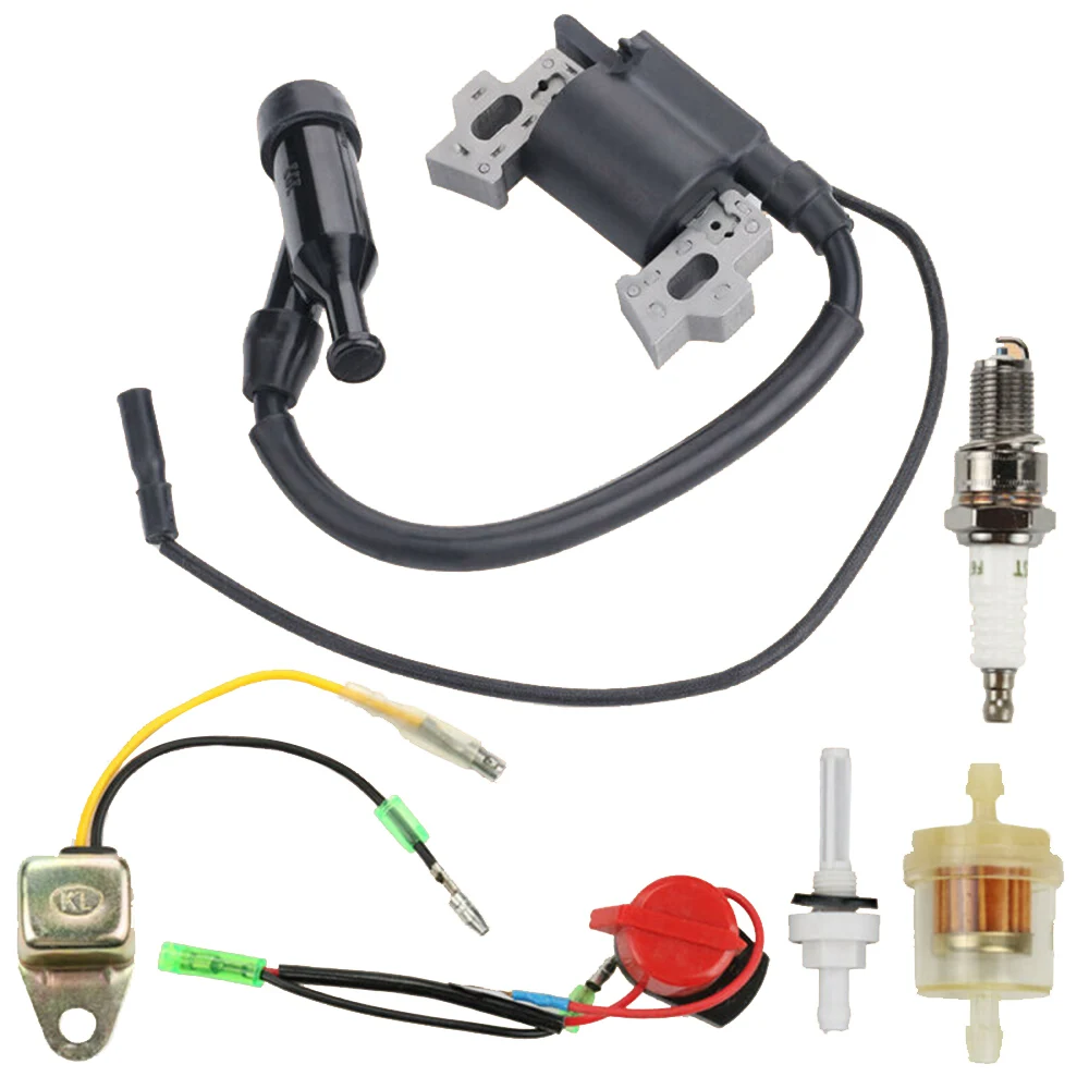 Lawn Mower Parts Ignition Coil Spark Plug Magneto Switch Fuel Filter For Honda GX200 GX120 GX110 GX140 GX160 5.5HP 6.5HP Parts lawn mower replacement blade,carburettor brush cutter parts,engine recoil assembly kit
