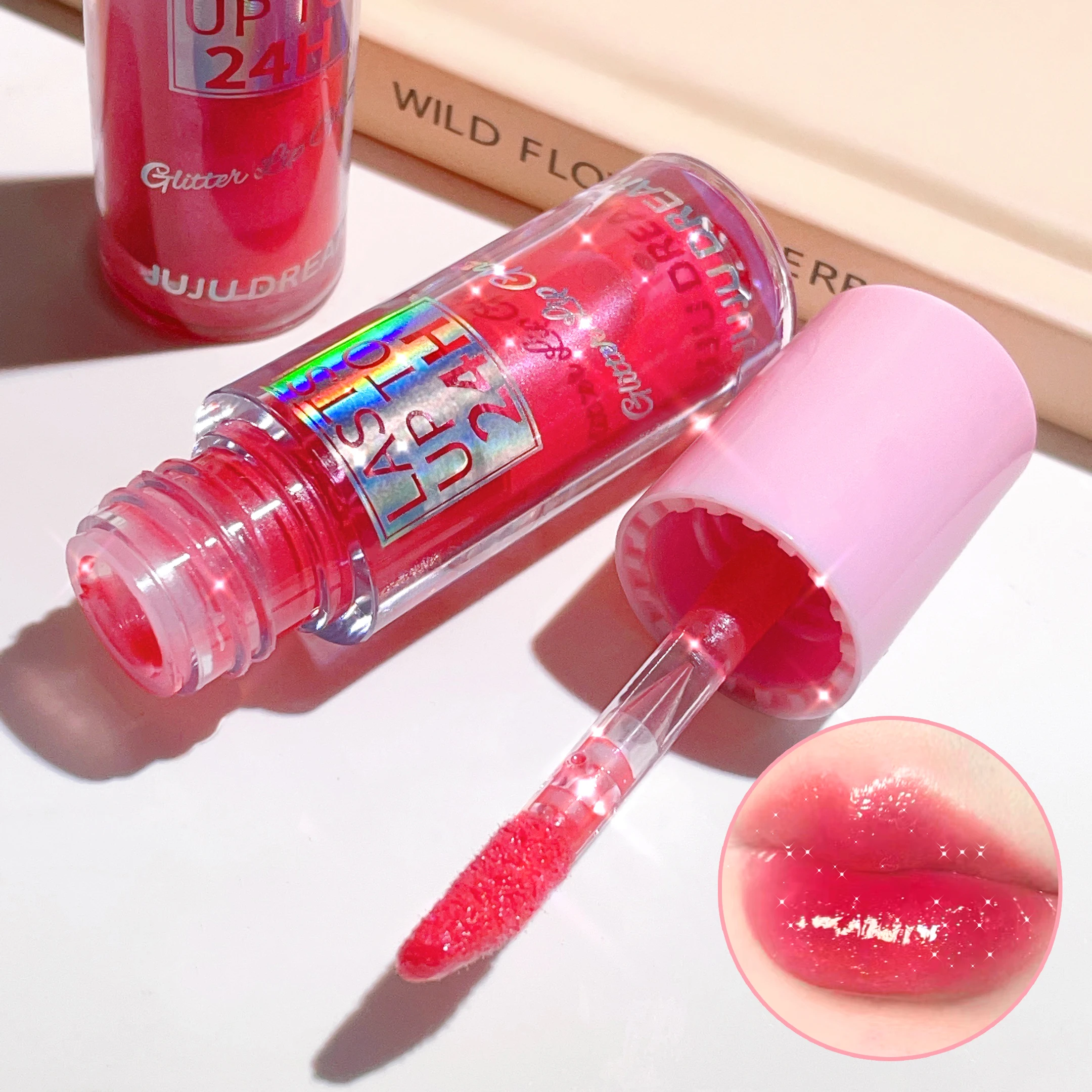 Long-lasting Glitter Lip Glaze Waterproof Liquid Lipstick Lip Tint_voghion.com