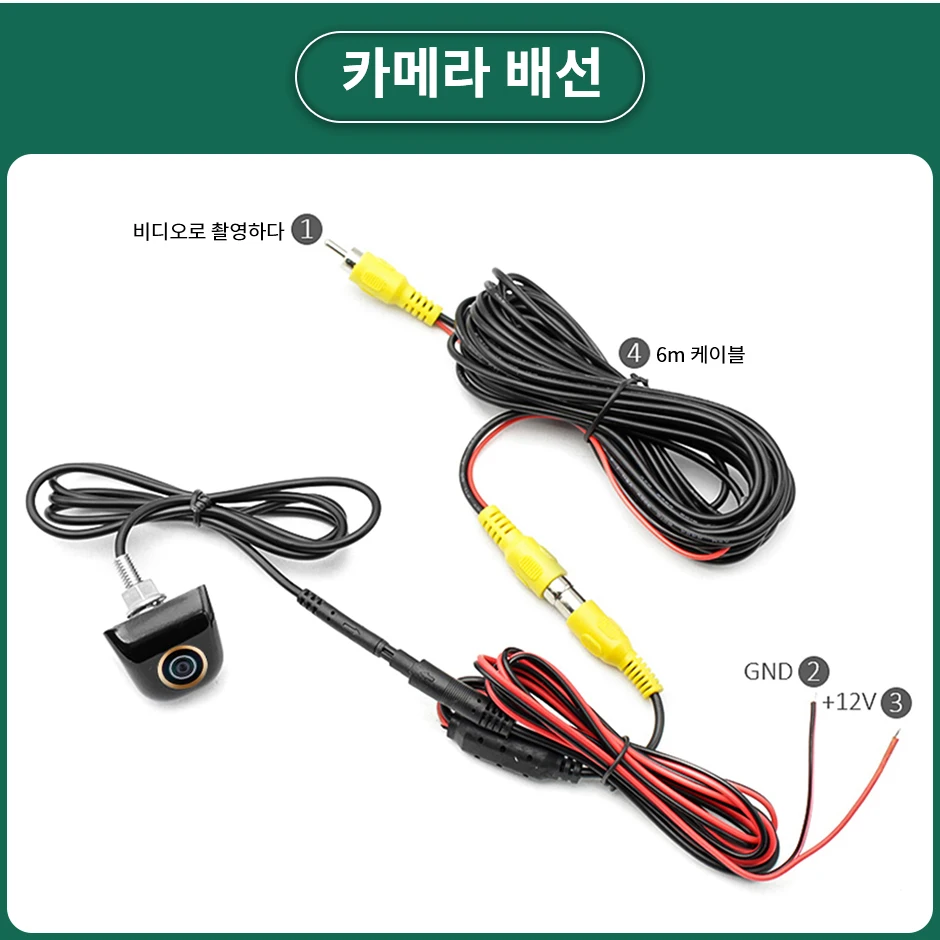 GreenYi HD 720P/1080P 나이트 비전 골든 렌즈 차량 역방향 백업 후면보기 안드로이드 DVD AHD 모니터 용 AHD CVBS 카메라