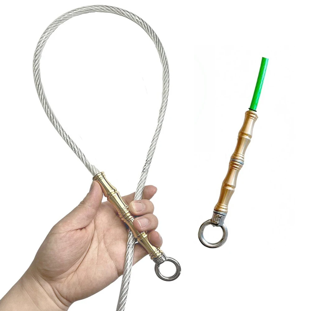 BrassHandleSelfDefenseMultiPurposeWhipCarEmergencyTool