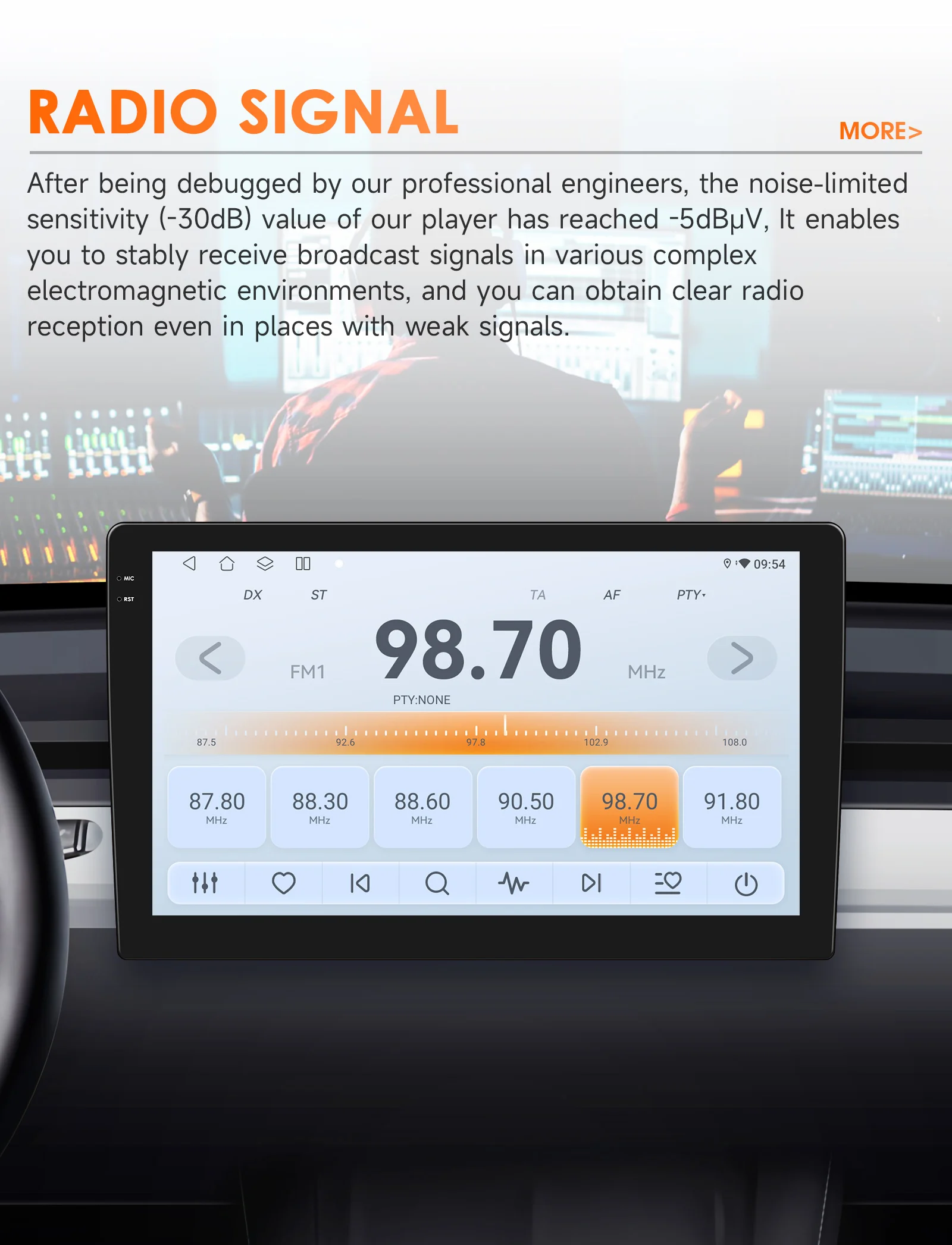 Hizpo 9 "Android 14 Double 2 DIN Autoradio Stereo Multimedia Player GPS Navi Wifi 4GLTE SWC USB DVR Kamera-AHD Carplay BTAudio – Detail 19