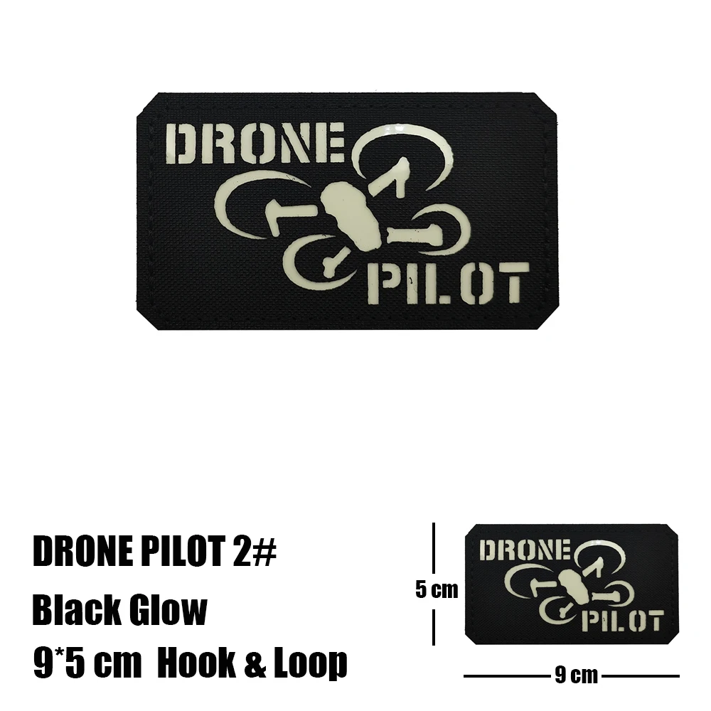 Chooseful Pilote De Drone Réfléchissant Militaire Tactique Lueur Pilote étiquette Patch Pour Gilet Tactique Autocollants Pilote Sac Chapeau
