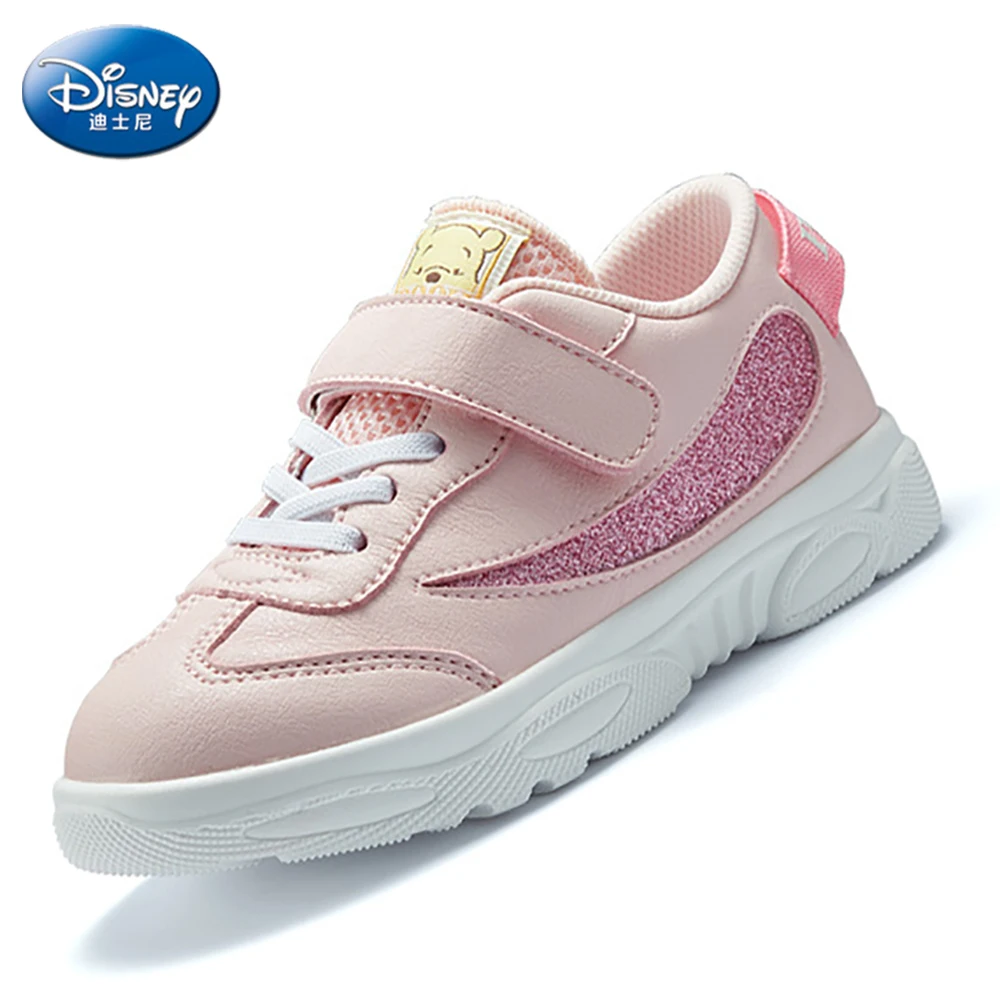 2022 Disney Kids Casual Shoes For Spring Autumn Boys Girls Winnie The Pooh Outdoor Shoes Students Fashion Non-slip Board Shoes