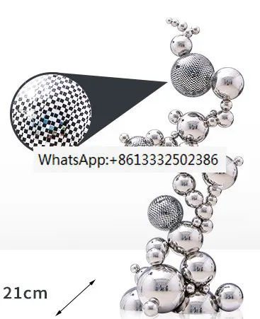 

Stainless Steel Abstract Statue Ornament Large Luxury Floor Crafts Decoration Home Housewarming Gift Nordic Metal Model Decor