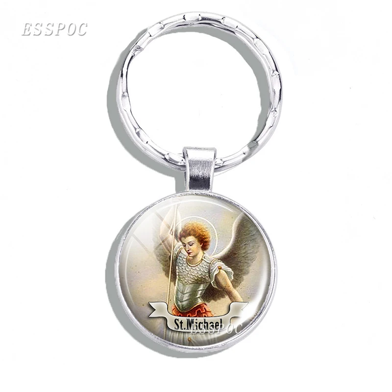 Church souvenir St Michael keychain St Anthony Pendant St Joseph Jewelry Saint Religious Christianity Catholicism gift