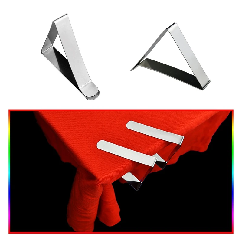 4 Pcs Stainless Steel Tablecloth Clip,Non-Slip Adjustable Table Cover Clamps Clip Table Cloth Holders For Party Picnic 6
