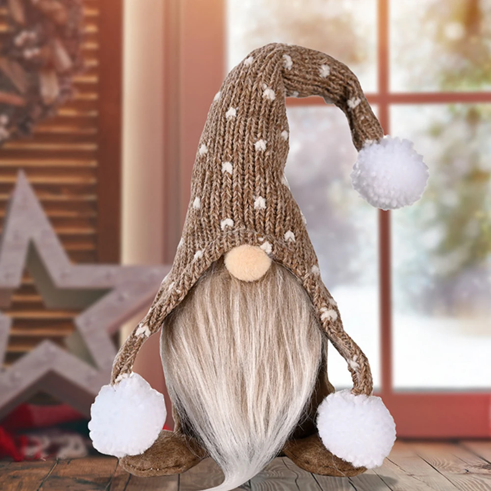 Paire De Gnomes De Noël En Peluche 30cm - Lutins Farceurs Décoratifs Pour Cheminée, Table, étagère