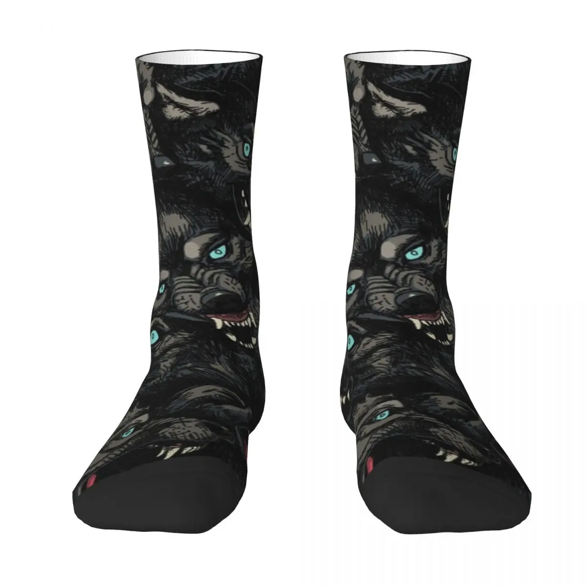 

Wolf Pack Pattern Socks Harajuku Sweat Absorbing Stockings All Season Long Socks Accessories for Man's Woman's Gifts