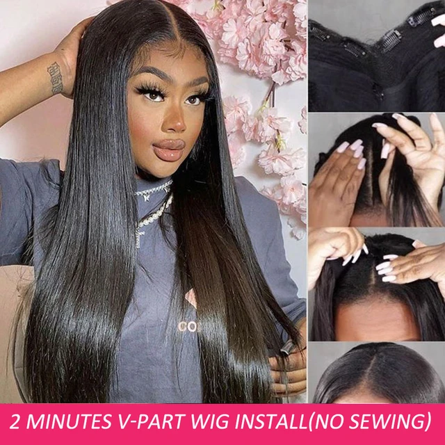 U Part Bob Wig Human Hair, U Part Wig Brazilian Sale