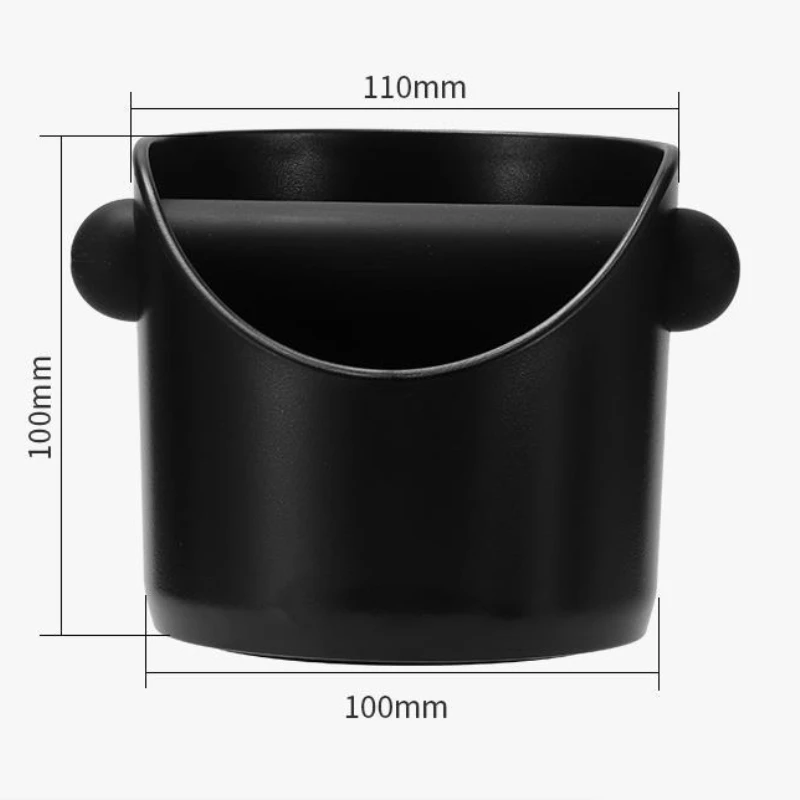 Coffee Knock Box Espresso Grounds Container Anti Slip Powder Beveled Residue Dump Bin Bucket  Barista Accessories Maker Tools