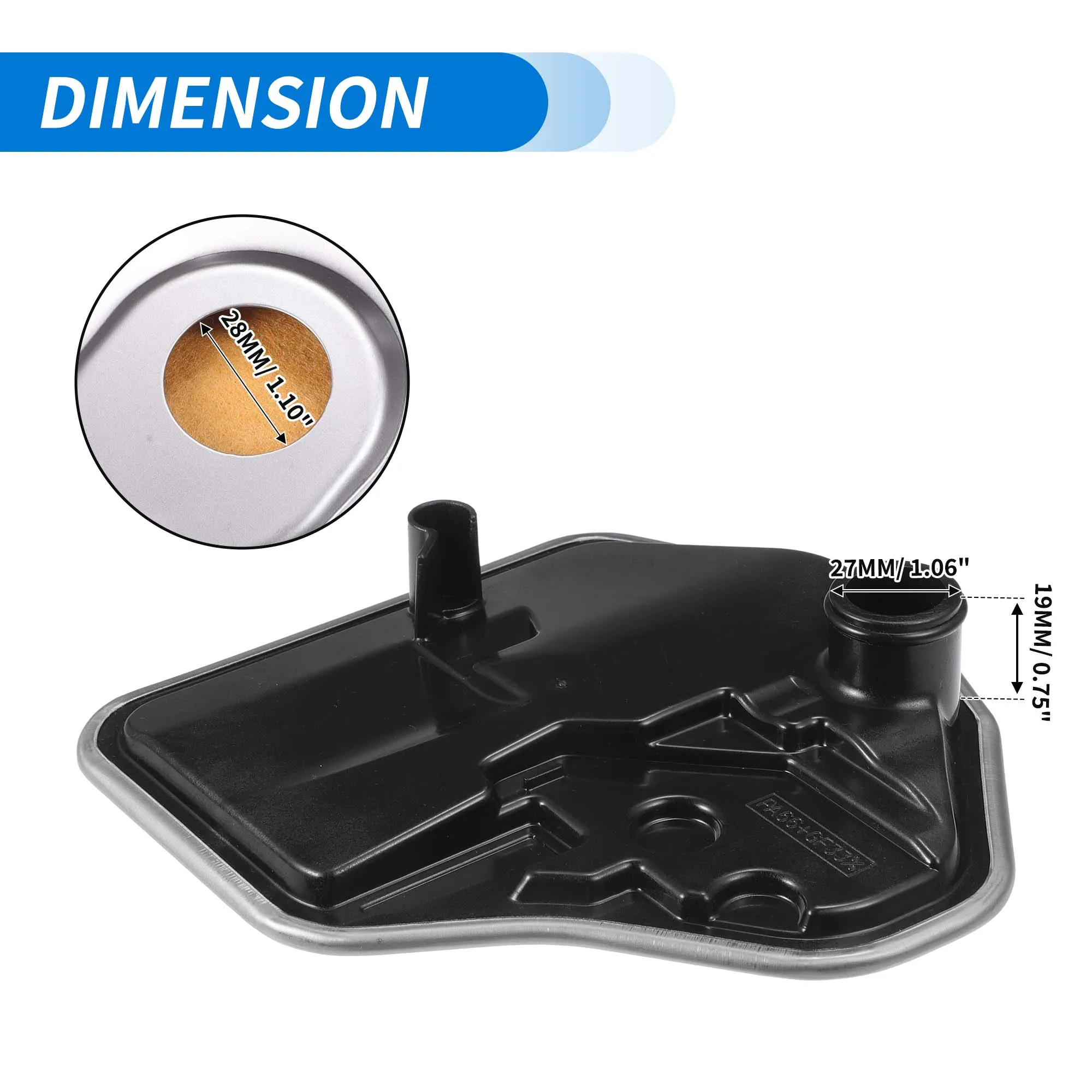 UXCELL Car Transmission Fluid Filter Oil Pan for Chevrolet Spark LS, LT 1.2L L4-Gas 2013, 2014 No.353035