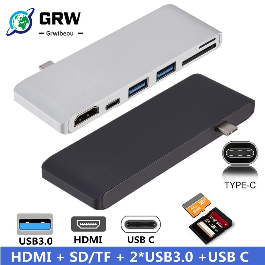 Usb 3 1 type c hdmi 4k thunderbolt 3 usb c 3 0 tf sd pd