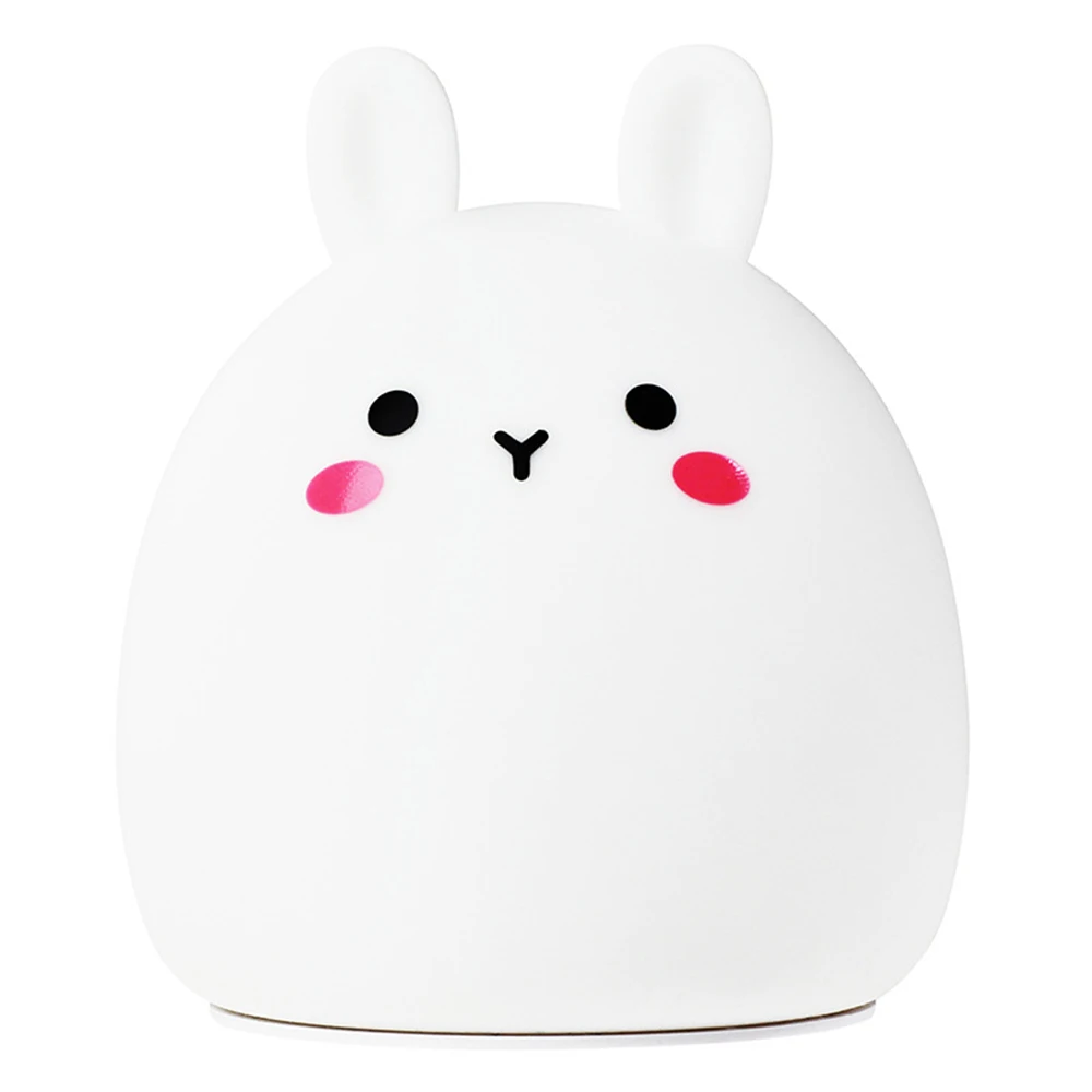 

LED Night Lamp Silicone Cute Rabbit Touch Sensor Girl Heart Colorful Children Light Gift Sleep Creative Decoration Bedroom Lamp
