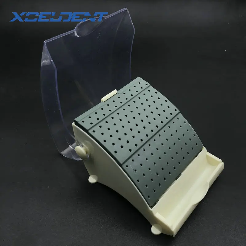 

142 Holes Dental Burs Bur Block Holder Holds /Holder Station+Pull Out Drawer Set Dentist Tools