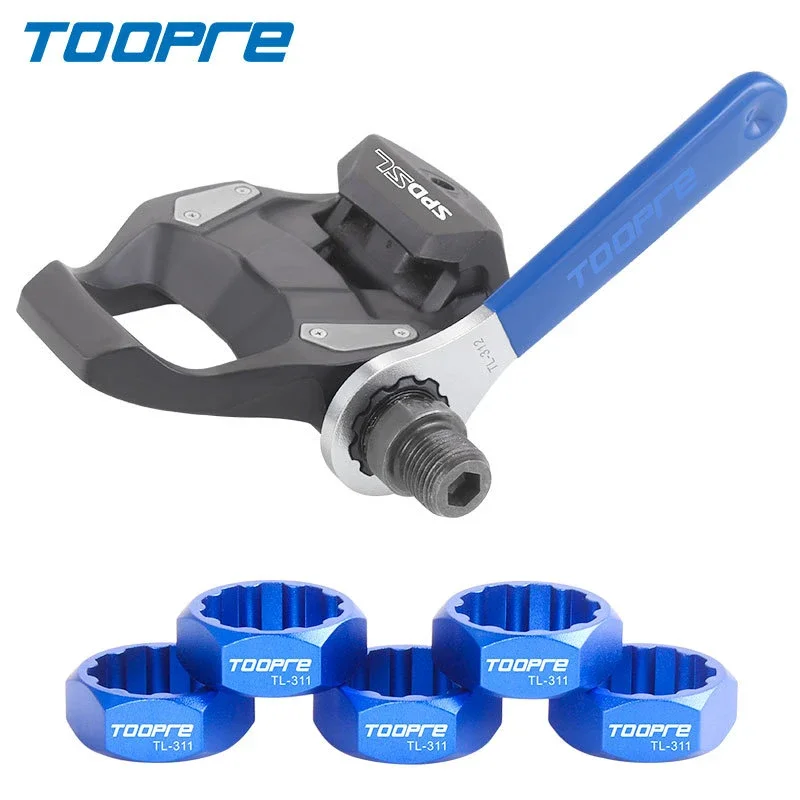 TOOPRE Mountain Bike SPD Pedal Removal Tool Aluminium Alloy Self-locking Pedals Wrench EIEIO Bicycle Repair Tools