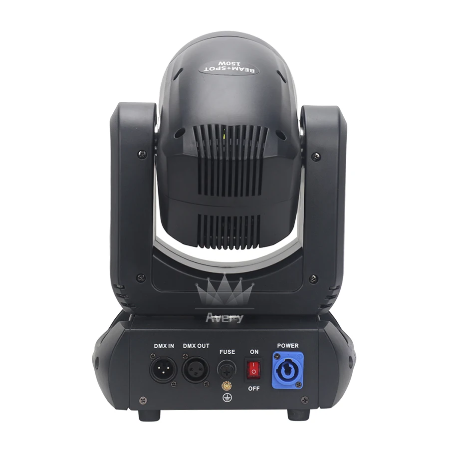 LED 150W 빔 무빙 헤드 라이트 전문 무대 조명 회전 플라이케이스, 6 + 12 프리즘 컬러 레인보우 DJ 파티 웨딩 KTV용, 1 개