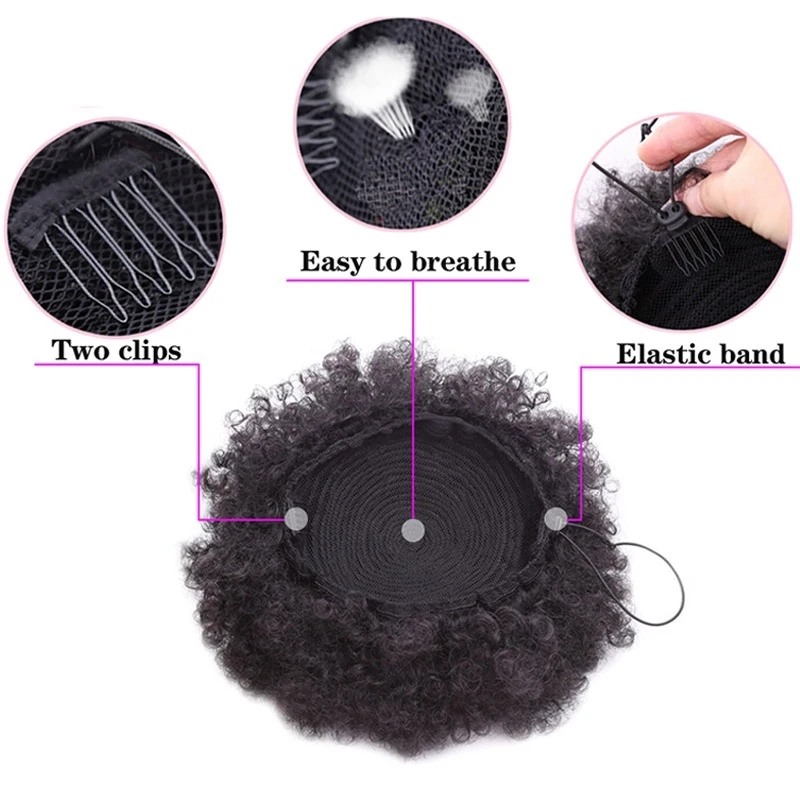 WIGSIN Synthetic Afro Puff Hair Bun Extension Image 3