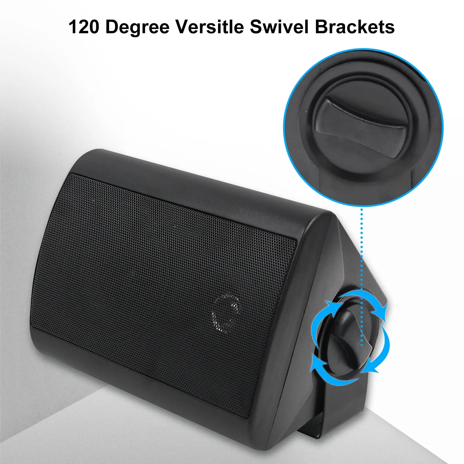 Herdio 4 Inch Outdoor Speaker Passive 400W Wireless Stereo Subwoofer Music Full Range Audio Bass Loudspeaker For Home Theater 4