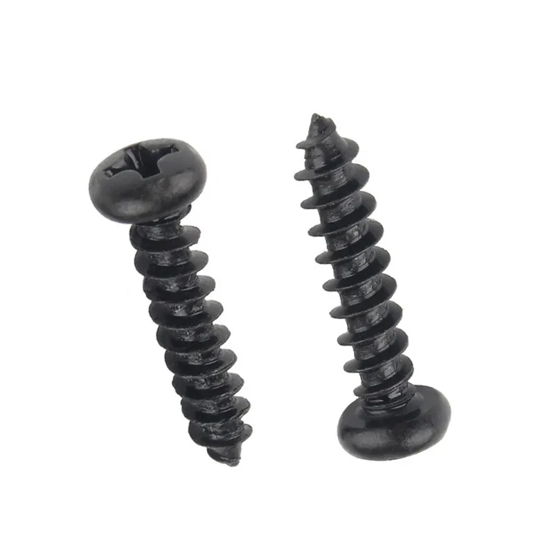 Self Tapping Screw 50Pcs 100Pcs Laptop Glasses M1 M1.2 M1.4 M1.7 M2 M2.3 M2.6 M3 M3.5 M4 Phillips Cross Round Head Wood