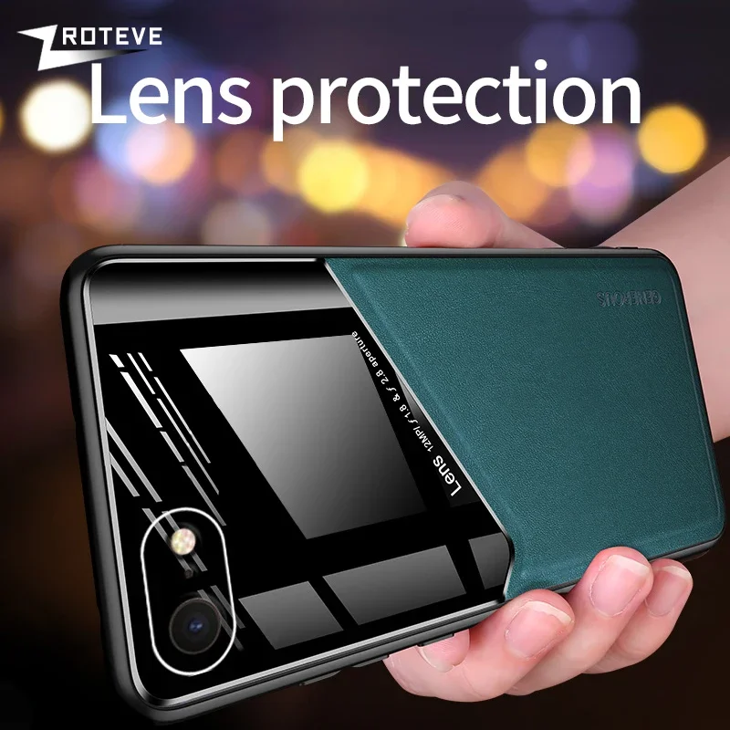 Zroteve Premium PU Leather Magnetic Hard Cover - Sleek Protective Phone Case