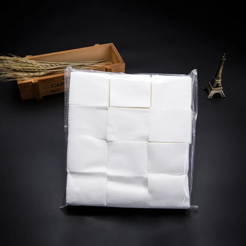 New 1200pcs 5*6cm Cotton Pad Square Cleansing Unloading Tattoos Good Water Absorption Pure Wipe Pads