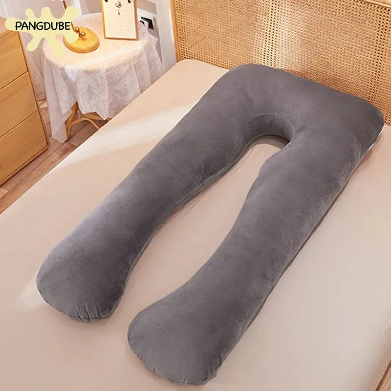 Oreiller multifonctionnel pour femmes enceintes, en forme de U, Support de sommeil pour femmes enceintes, oreiller d'allaitement, coussin d'allaitement