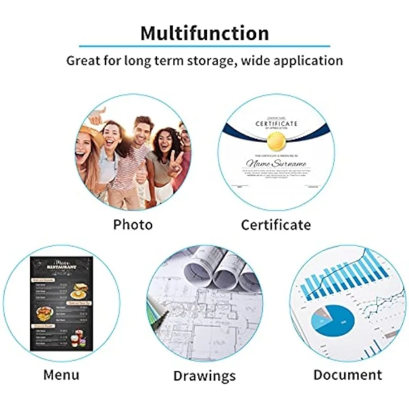 Thermal Laminating Pouches 150 Pcs 2Mil Clear Laminating Pouch Film Photo Protecting Sheets Hot Laminate Pouches Sheets