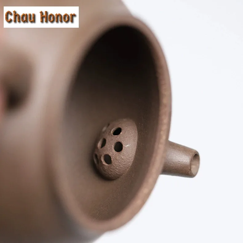 170ml Boutique Yixing Purple Clay Teapots Handmade Pot Raw Ore Clear Ash Section Mud Kettle With Filter Chinese Zisha Tea Set