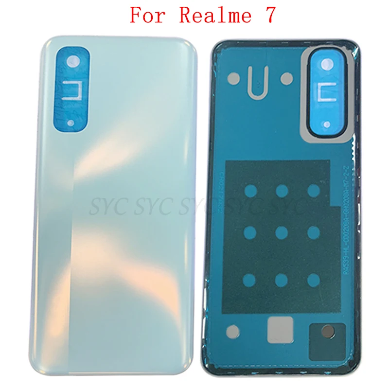 

Battery Cover Rear Door Case Housing For Realme 7 Back Cover with Logo Repair Parts