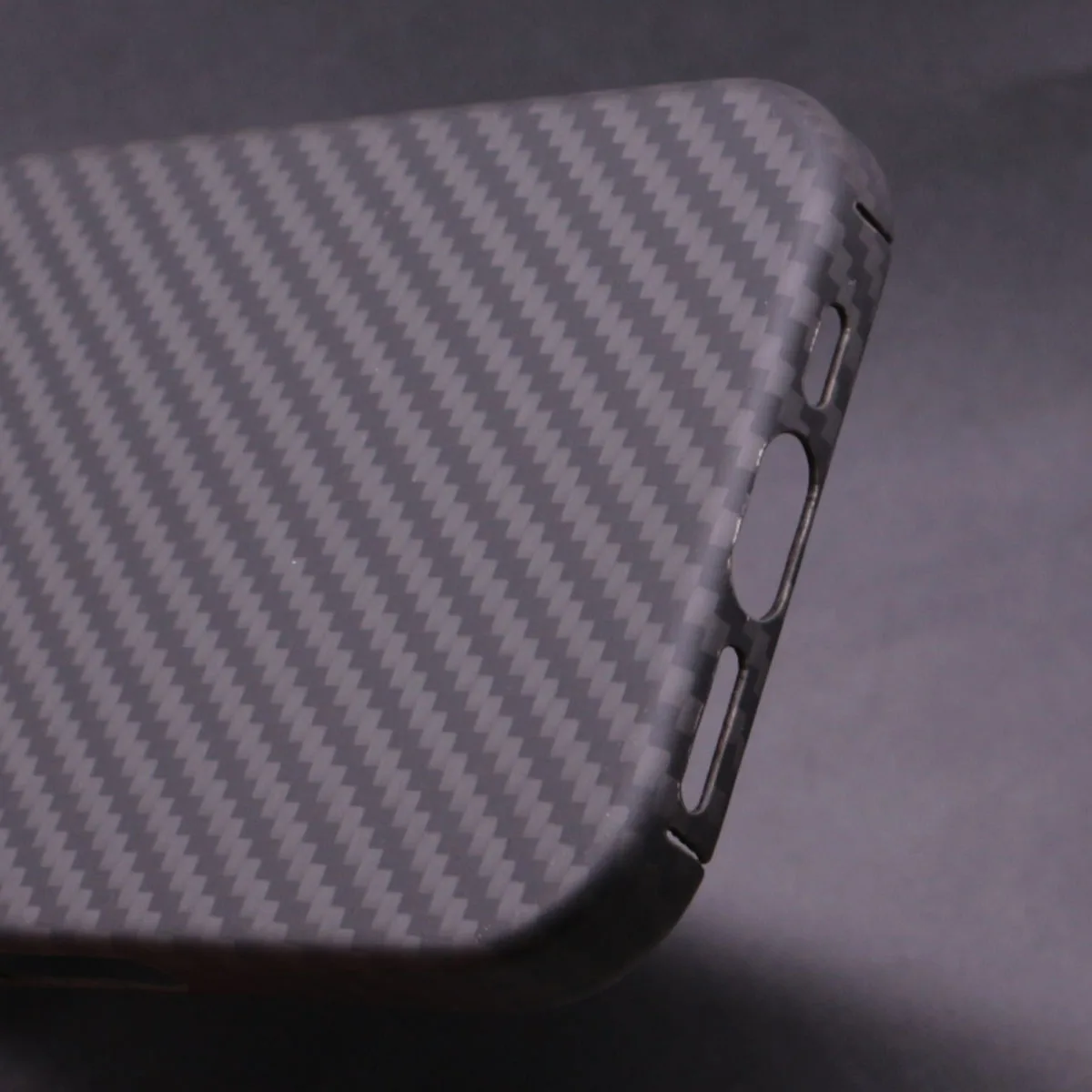 Ultra-Thin Carbon Fiber Case with Fine Hole Camera Protection