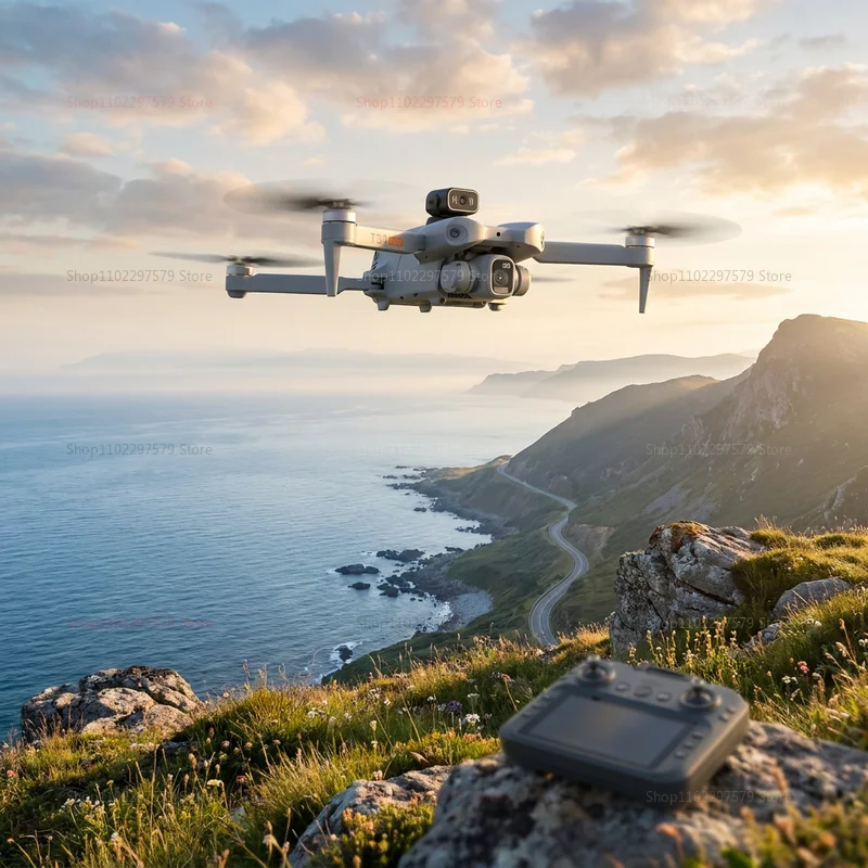 Nuovo Drone Professionale T33 4K 2026 con Telecamera HD, Gimbal a 3 Assi, Motore Brushless, WIFI 5G, Schermo e Telecomando RC Quadricottero Giocattolo - Image 3