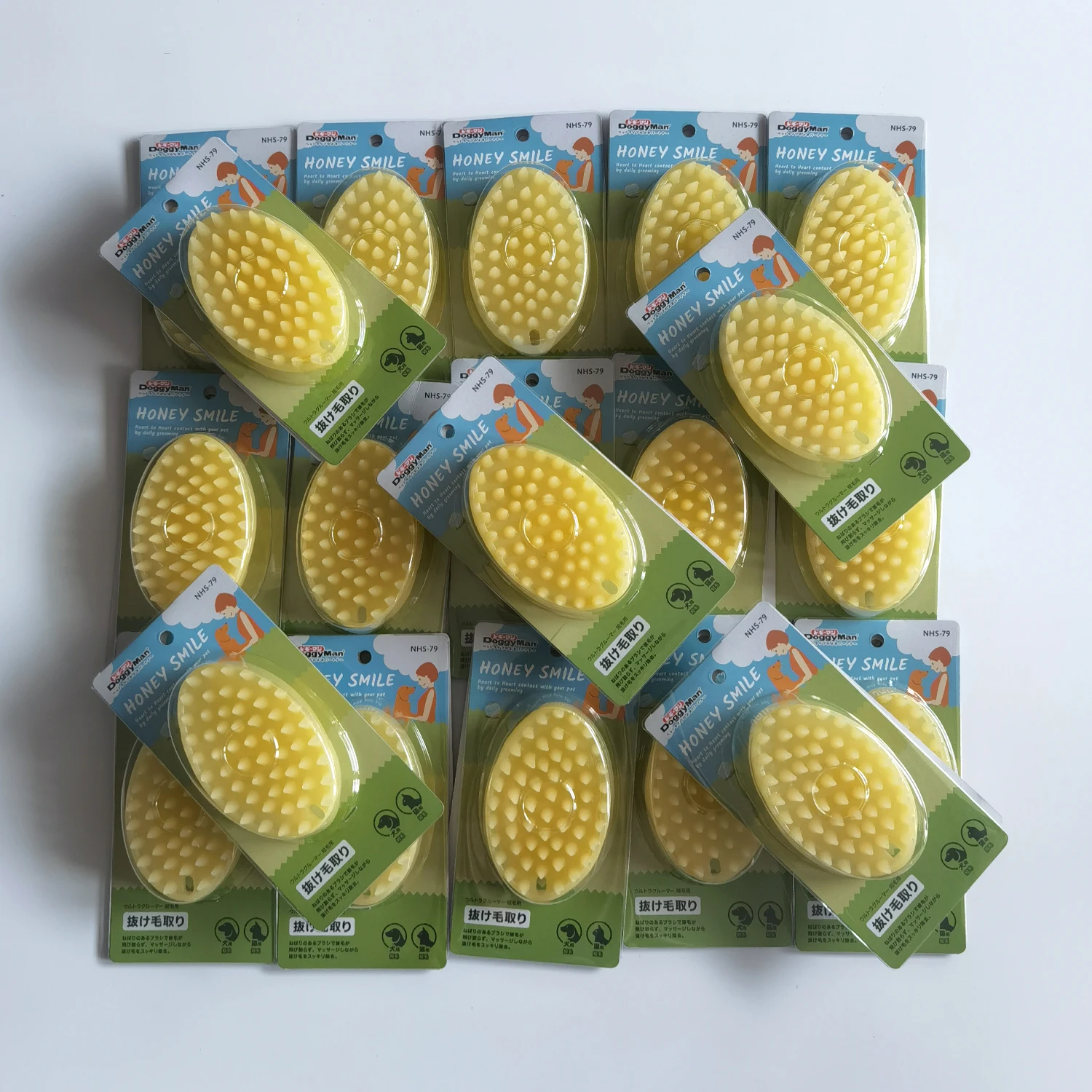 

20Pcs Dog Massage Brush Comb Cleaner Puppy Massage Comb Soft Gentle Silicone Bristles Quickly Cleaing Pets Washer Brush Tools