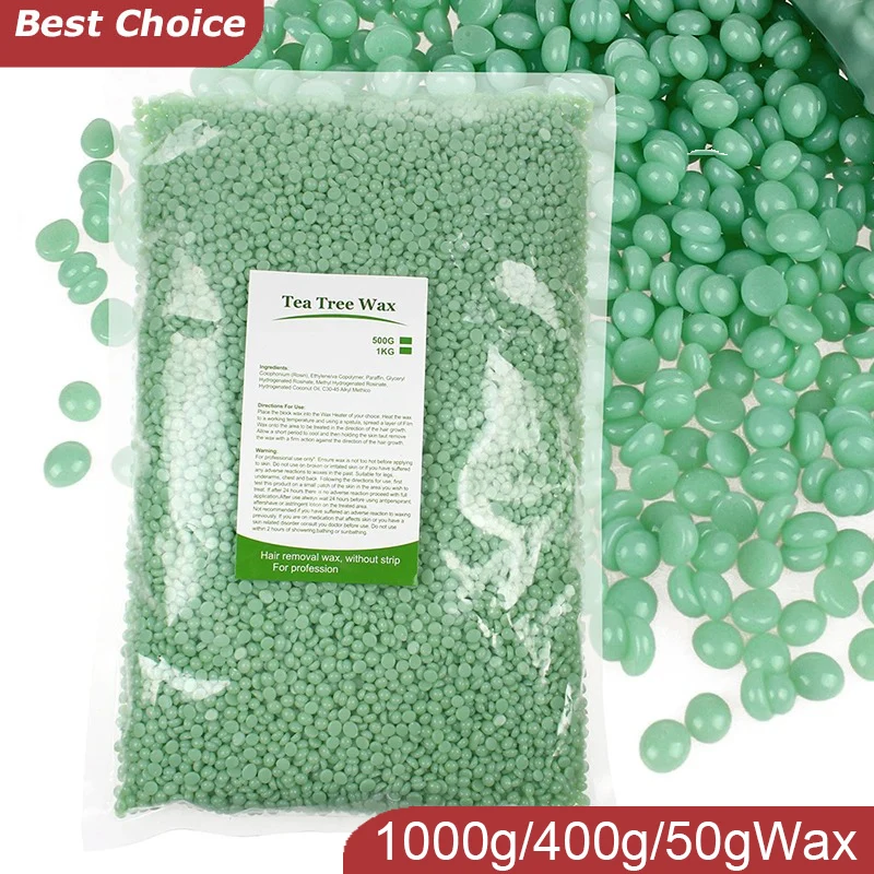 1000g/400g/50g Hot Wax Hair Removal Depilatory Waxing Wax Beads For Heater Painless for Body Hairs Removal Beans