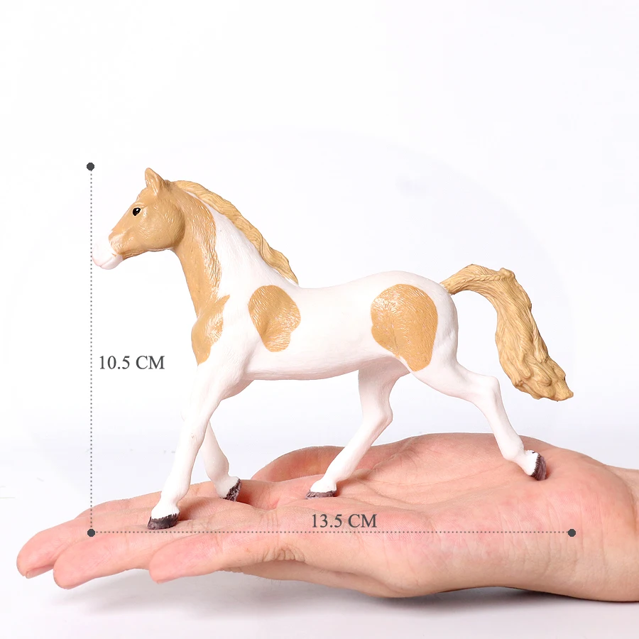 Large Realistic Horse Figurine with Detailed Textures – Farm Animal Toy & Party Decoration