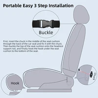 Luxury PU Leather Car Cooling Seat Cushion USB 12V/24V Universal Front Seat Cooled Cover With Fan Car Interior Seat Cooling Pad 6