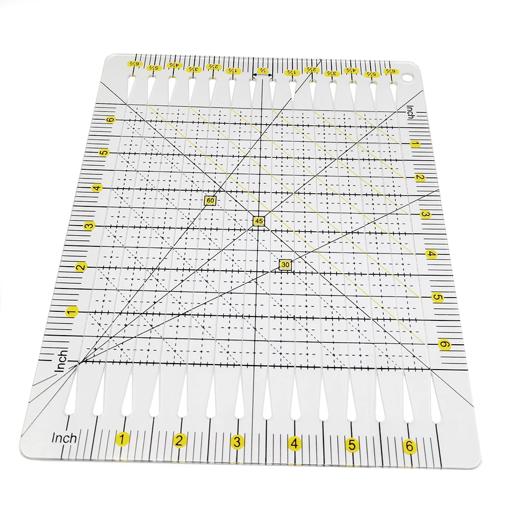 

New Clothing Cutting Ruler Wheel Knife Sewing Design Ruler #CSCR6.5