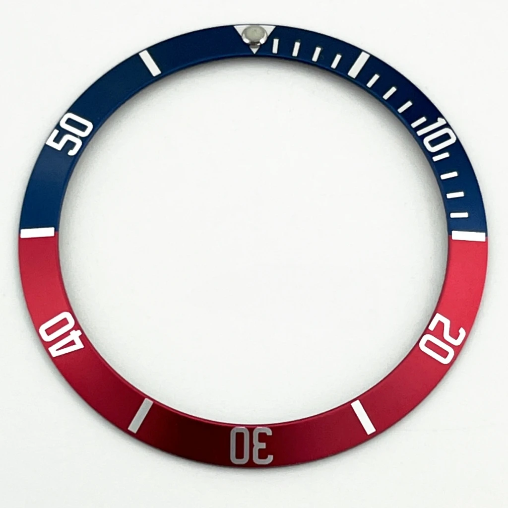 Premium High-Quality Aluminum Watch Bezel Insert – GMT Design, 39.5mm x 32.5mm