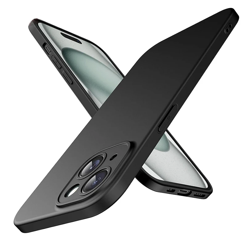 Sleek Luxury Ultra-Thin Matte Black Silicone Soft Case