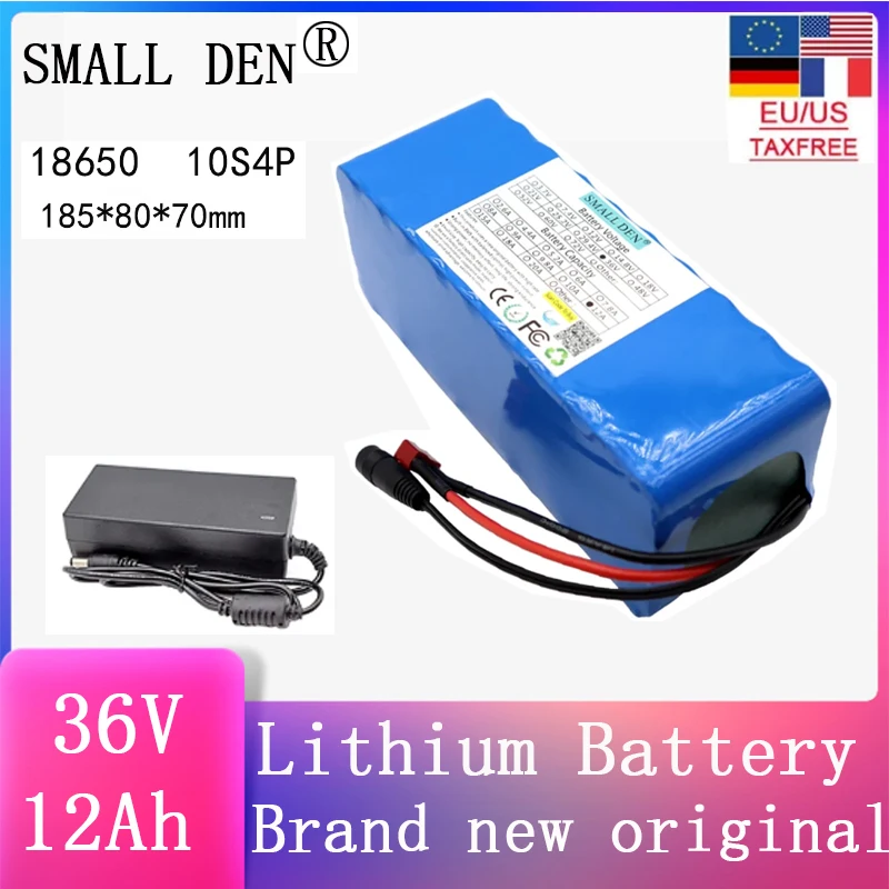 

Original NEW 36V 12Ah 18650 lithium battery pack 10S4P high-power 42V electric scooter, electric bicycle, electric motorcycle
