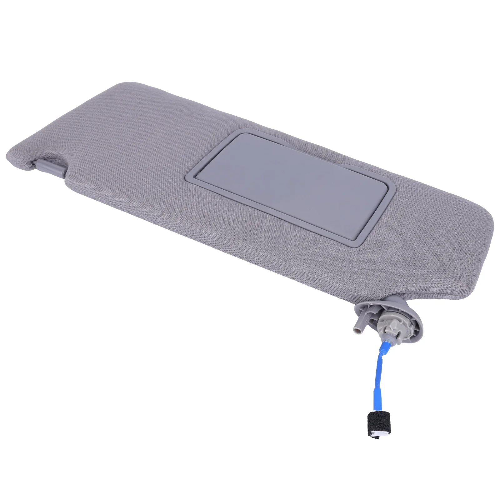 Gray Plastic Cloth Sun Visor with Light for Driver Side