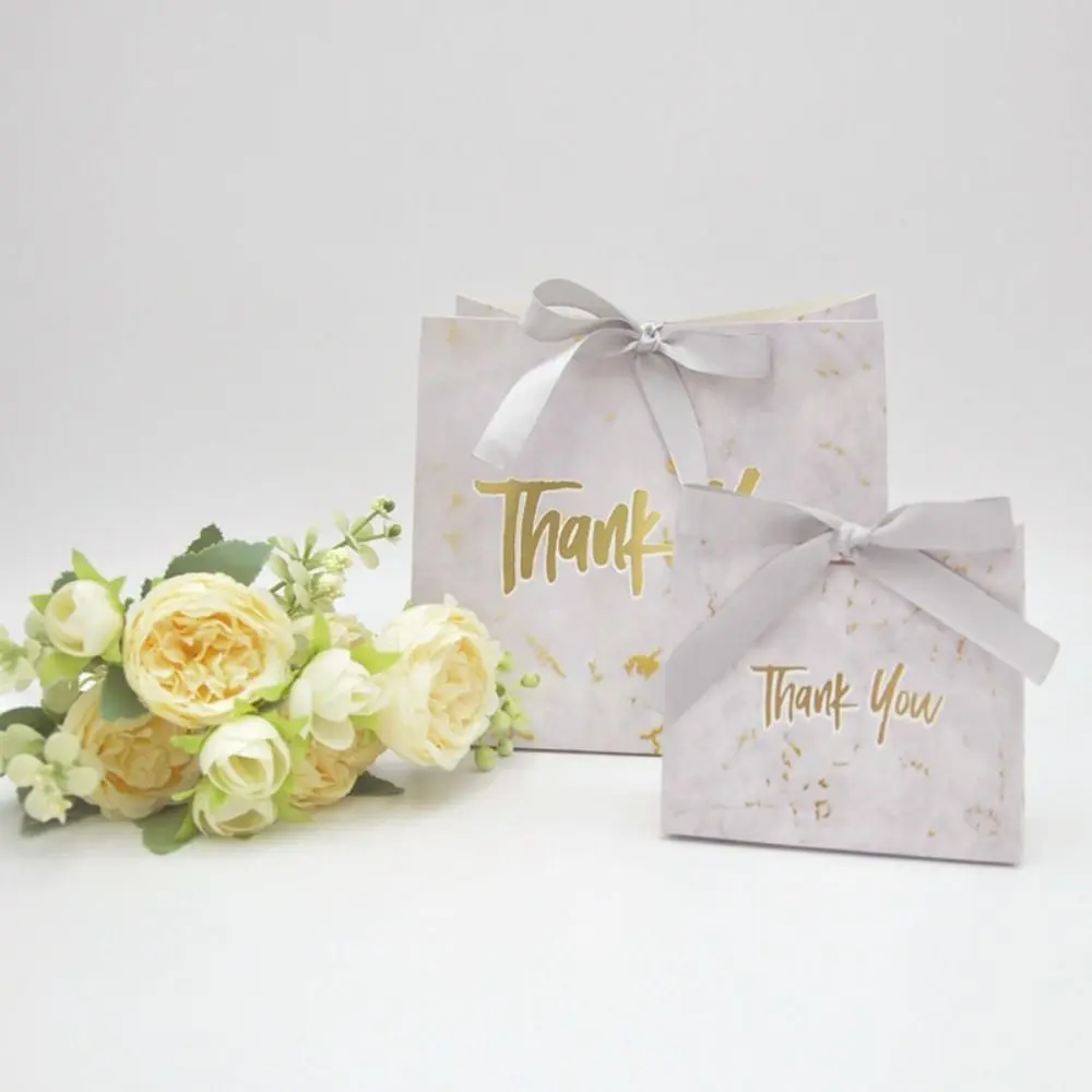 

10 шт., картонные мраморные подарочные мини-пакеты для шоколада