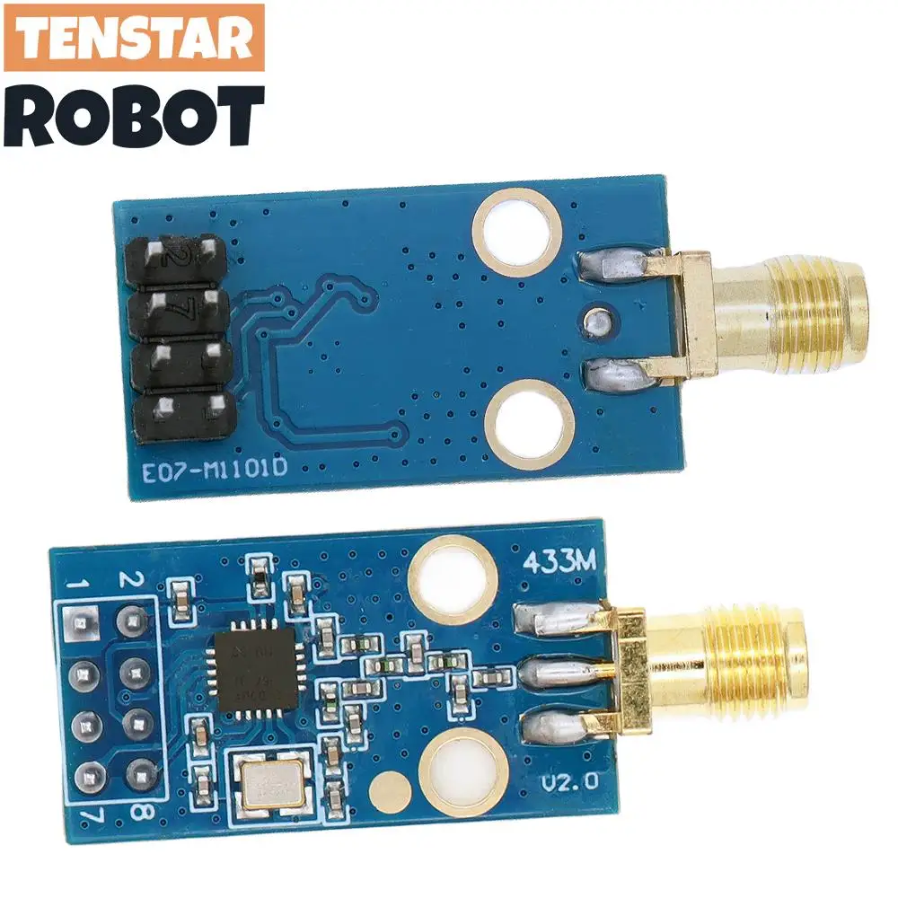 Antenne SMA 50cm à côté du module CC1101 433MHz, module sans fil pour communications radio