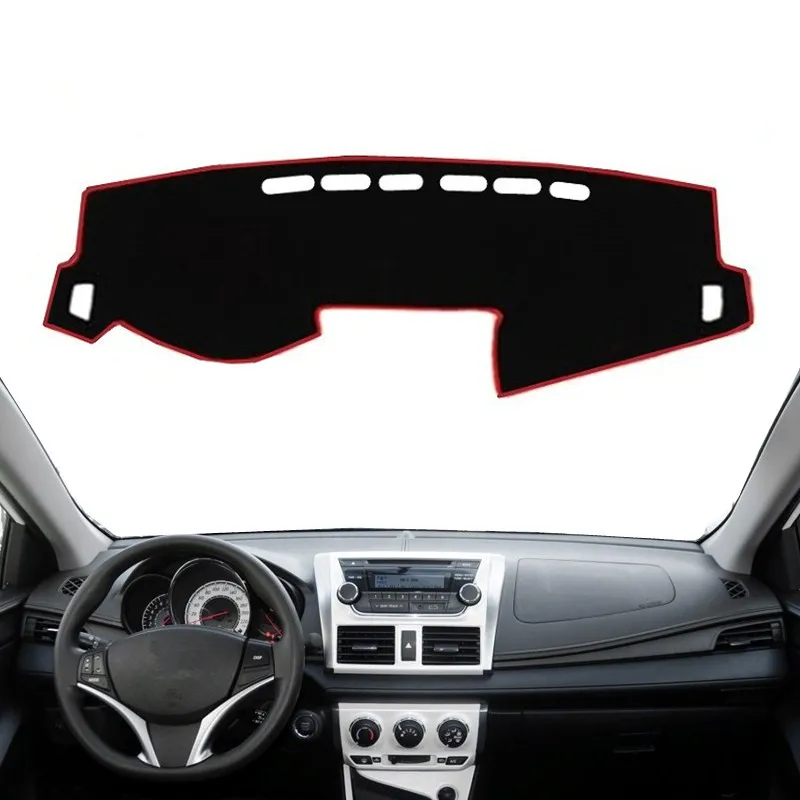 

Dashboard Cover Mat Pad For Toyota Yaris Vios XP150 2014 2015 2016-2019 Dashmat Sunshade Protect Carpet Cushion Car Accessories