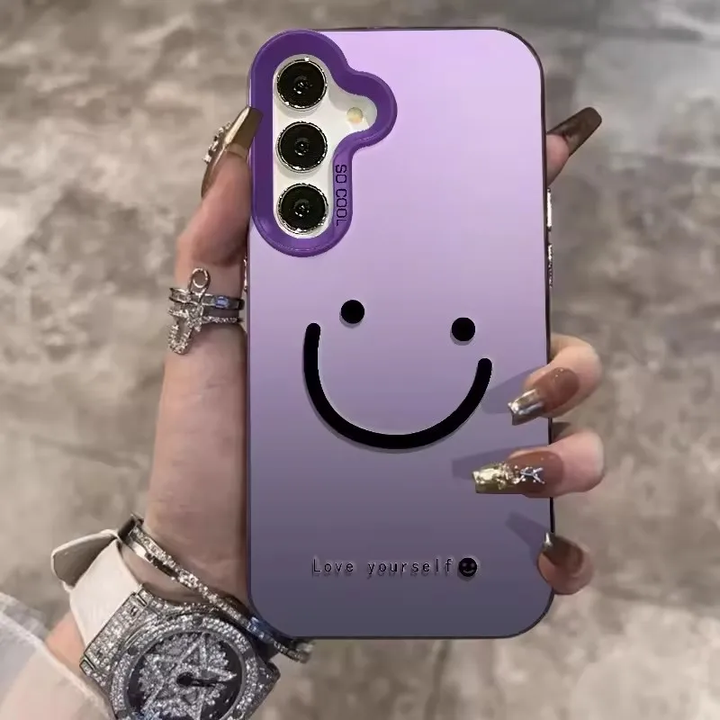 Silver Smile Cheeks Shockproof Phone Case - Durable Hard Cover