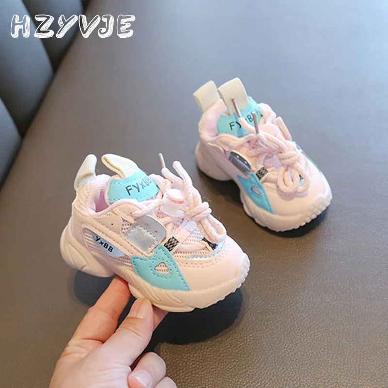 Sports Shoes Baby Shoes Kids Sneakers Kids Shoes Kids Sports Shoes Spring and Autumn Kids Sneakers 0-1-2-3 Year Old Infant and Toddler Baby Boys Girls Anti Slip Learning Walking Shoe