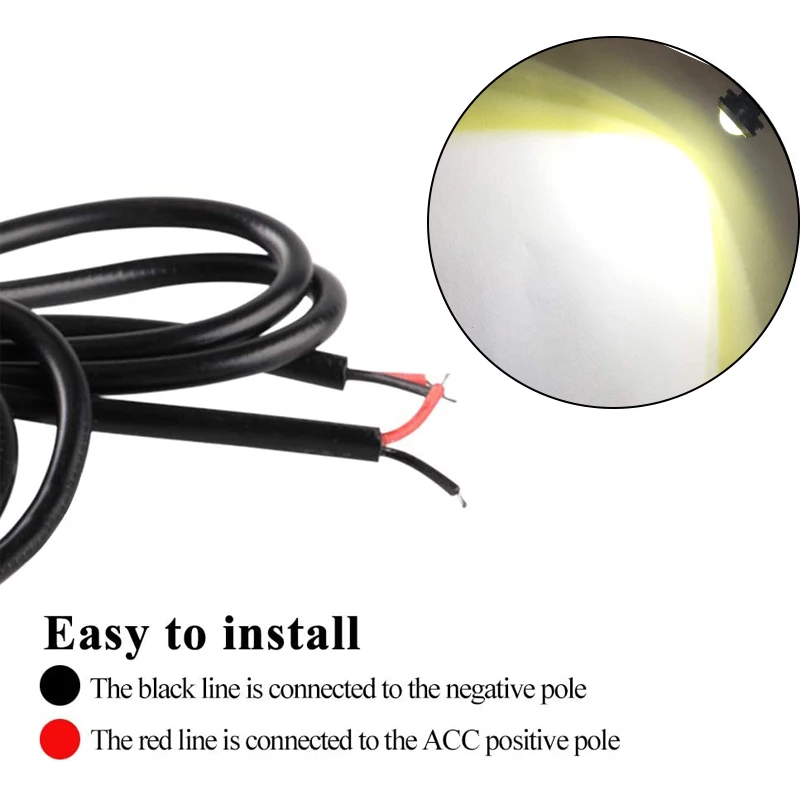 2-10 PCS 18MM Car DRL LED Eagle Eye Light Daytime Running Backup Marker Parking Fog Signal Lights 12V Waterproof Red Yellow