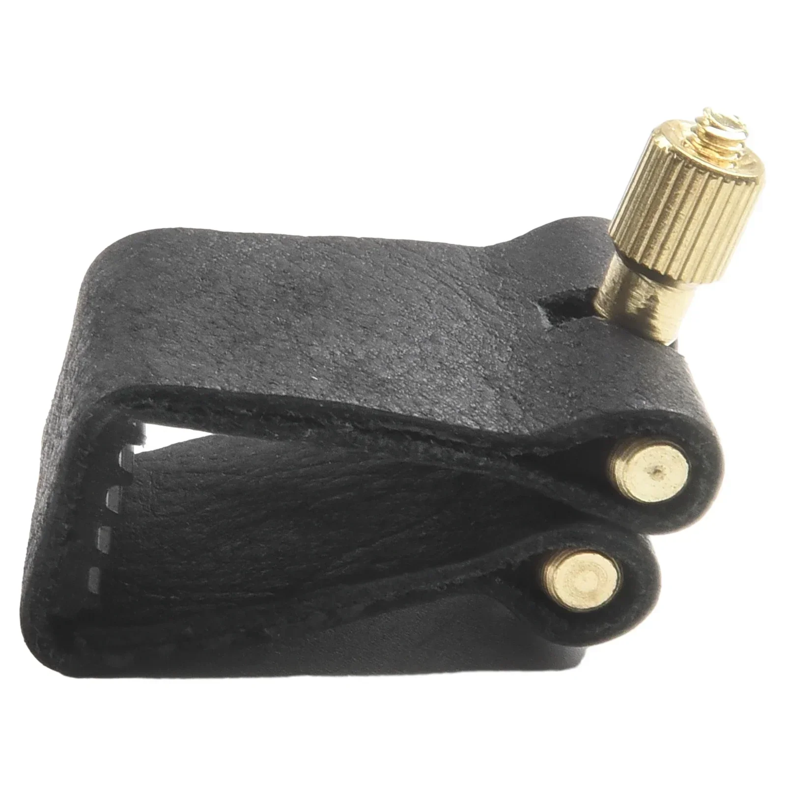Practical Saxophone Ligature Mouthpiece For Alto For Soprano Black Clarinet Mouthpiece PU Leather Sax Ligature