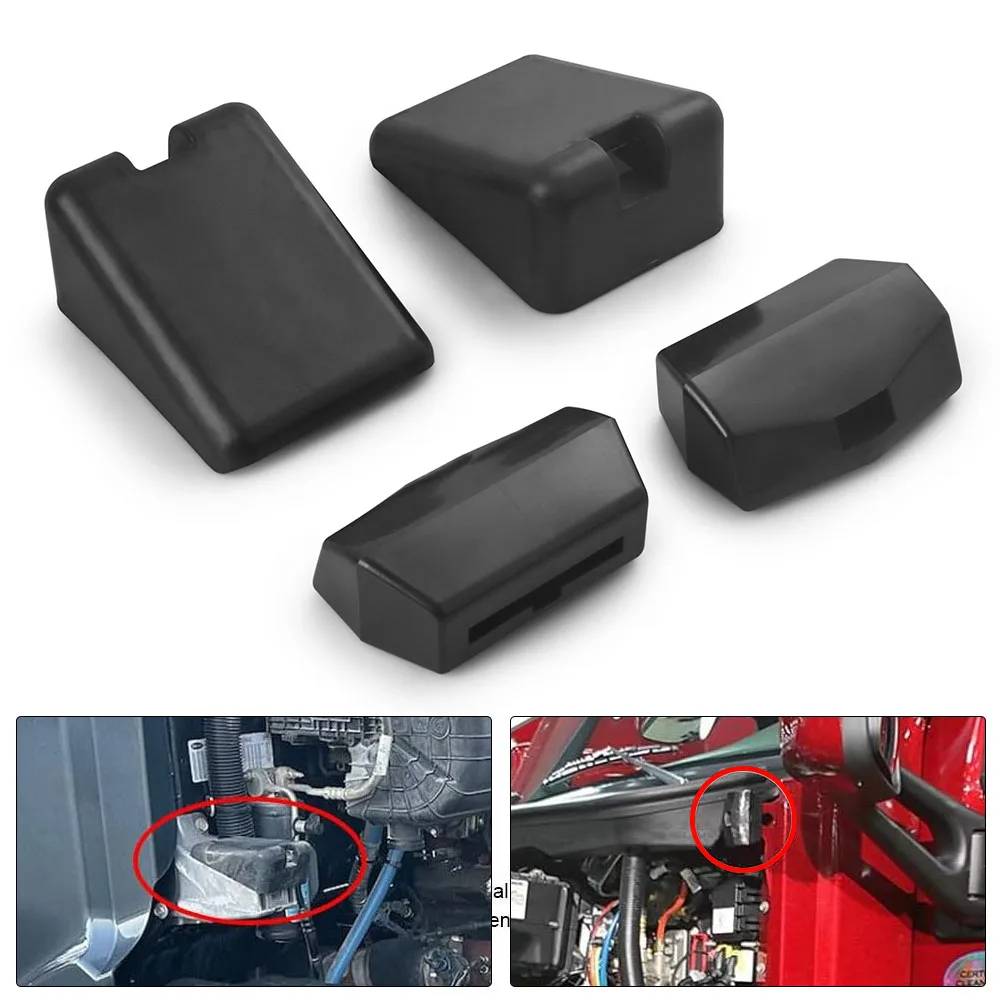 2 Pack L85-6081 & 2 Pack L85-6082 Hood Bumper Support For Peterbilt 567 579 For Kenworth T680 T880