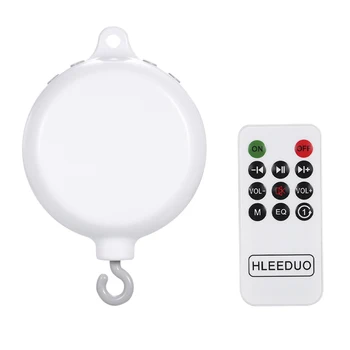 Boîte à musique télécommandée pour enfants avec ligne USB, jouet musical de lit, 35 chansons, cloches de mouvement
